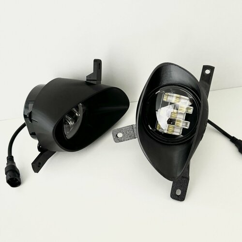 LED Противотуманные фары (ПТФ) 3D-Light, Volvo S80 1 поколение 1998 - 2006 г. в, 55w, 5 линз, Однорежимные (белый свет 6000k) фото, описание