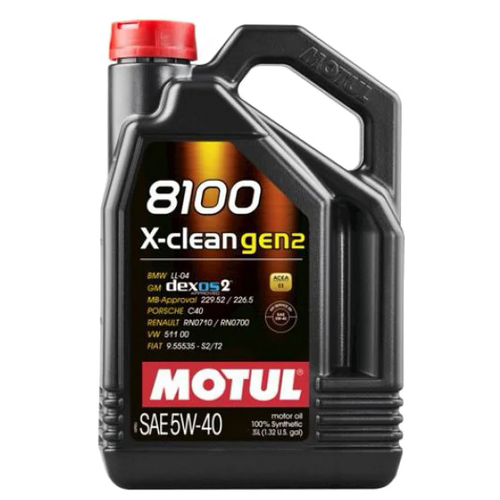 Синтетическое моторное масло Motul 8100 X-clean GEN2 5W-40, 4 л, 1 шт. фото, описание