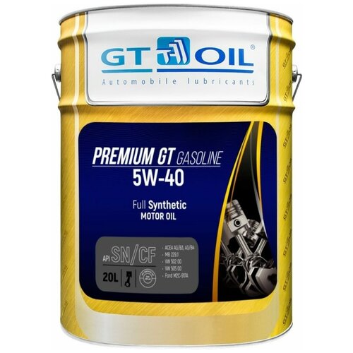 GT OIL Масло Мотор. Premium Gt Gasoline Sae 5w-40 Api Sn/Cf,20л фото, описание