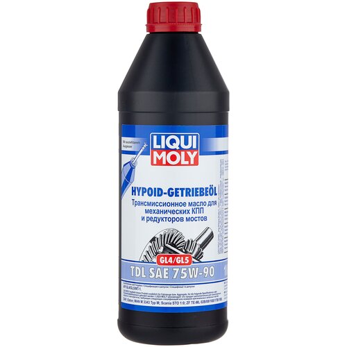 Масло трансмиссионное LIQUI MOLY Hypoid-Getriebeoil TDL, 75W-90, 1 л, 1 шт. фото, описание