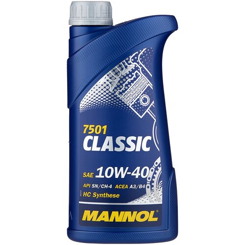 Полусинтетическое моторное масло Mannol Classic 10W-40, 1 л, 1 шт. фото, описание