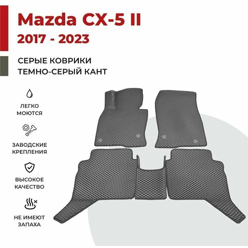 Автомобильные коврики EVA в салон Mazda CX-5 II (2017-2023) фото, описание