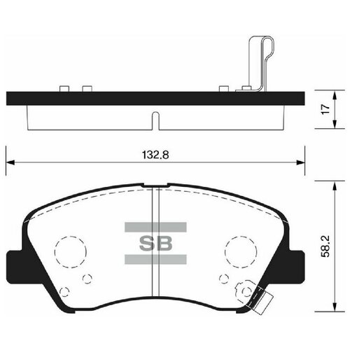 SANGSIN BRAKE SP1399 Колодки тормозные HYUNDAI SOLARIS 10-/KIA RIO 11- пер. произ. Корея фото, описание