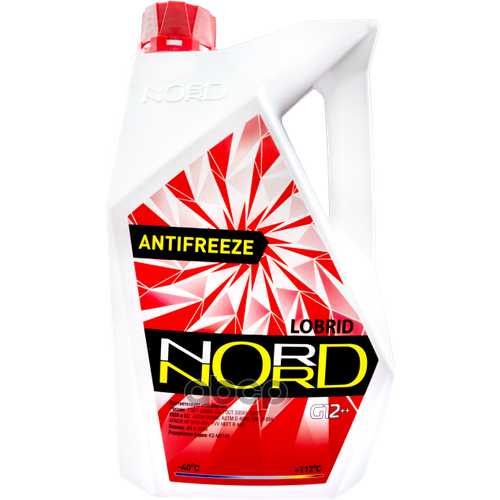 Антифриз Nord High Quality Antifreeze Готовый -40C Красный 3 Кг Nr 22243 nord арт. NR 22243 фото, описание