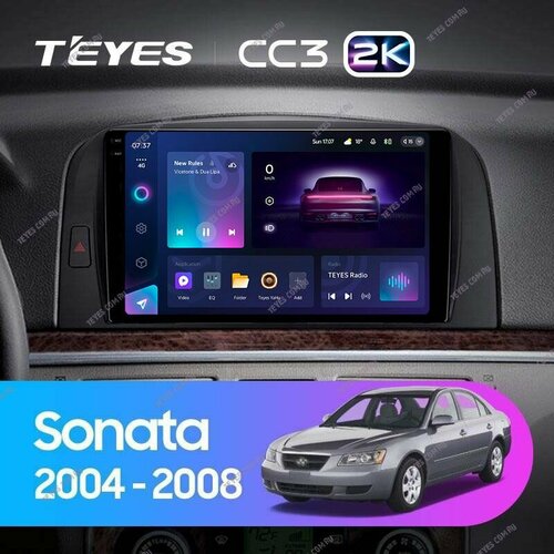 Штатная магнитола Teyes CC3 2K 4/32 Hyundai Sonata NF (2004-2008) фото, описание