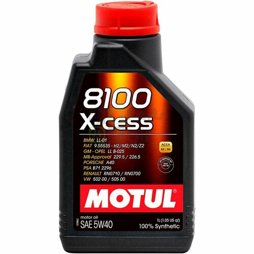 Моторное масло Motul 8100 X-Cess 5W40 1 л фото, описание