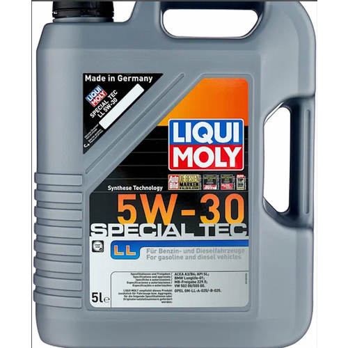 Синтетическое моторное масло LIQUI MOLY Special Tec LL 5W-30, 5 л фото, описание