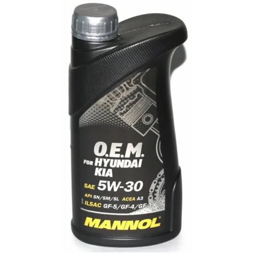 Моторное масло Mannol for Korean Cars (пластик) 5W30 1л (77131/7713) фото, описание