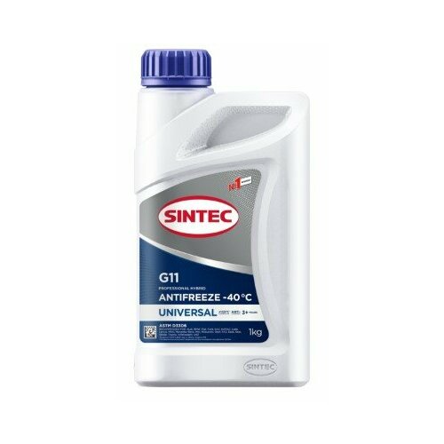 Антифриз Sintec Universal синий G11 (-40) 1 кг. SINTEC 990551 | цена за 1 шт фото, описание