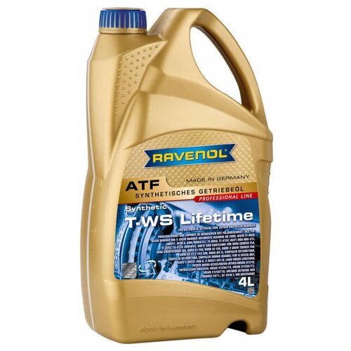 Масло трансмиссионное RAVENOL ATF T-WS Lifetime, 4 л, 1 шт. фото, описание