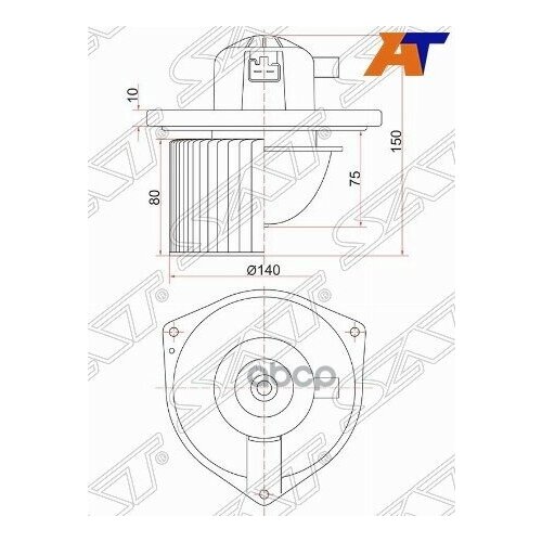 Мотор Отопителя Салона Mitsubishi Asx 10-20 / Galant 03-12 / Lancer 07-17 / Outl Sat арт. ST7802A017 фото, описание