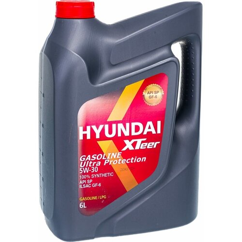 Моторное масло HYUNDAI XTeer Gasoline Ultra Protection 5W30, 6 л, синтетическое, 1061011 фото, описание