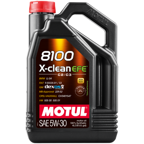 Минеральное моторное масло Motul 8100 X-clean EFE 5W30, 4 л, 1 шт. фото, описание