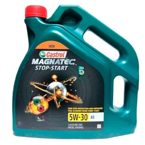 Полусинтетическое моторное масло Castrol Magnatec Stop-Start A5 5W-30, 4 л, 1 шт. фото, описание